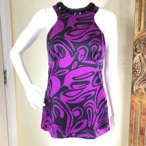 Trina Turk blouse size 4 100% silk